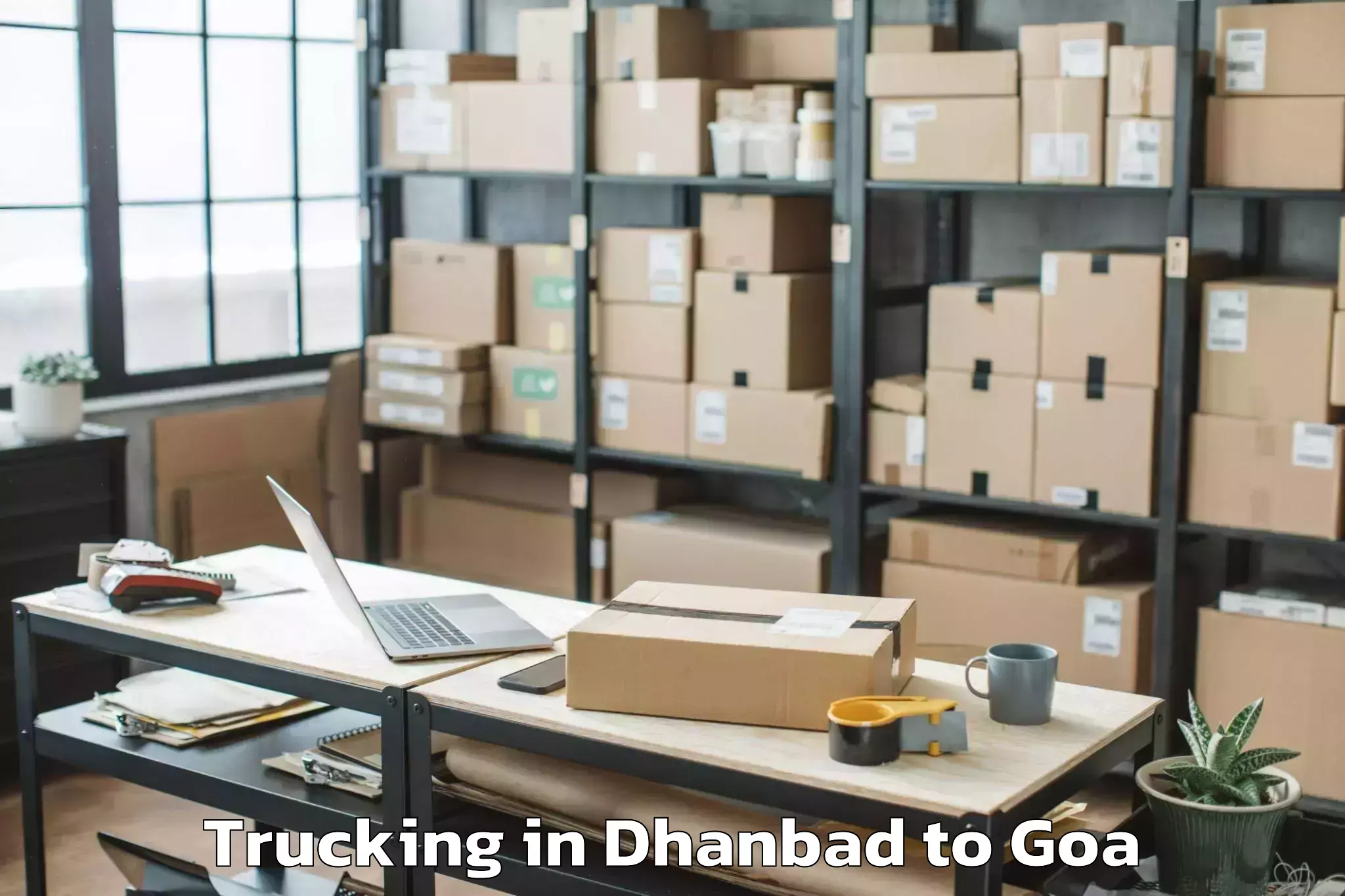 Reliable Dhanbad to Bandora Trucking